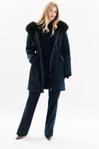 Gtoundrina parka navy blue woman