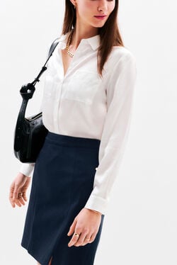 Jupe Jauroc bleu marine femme