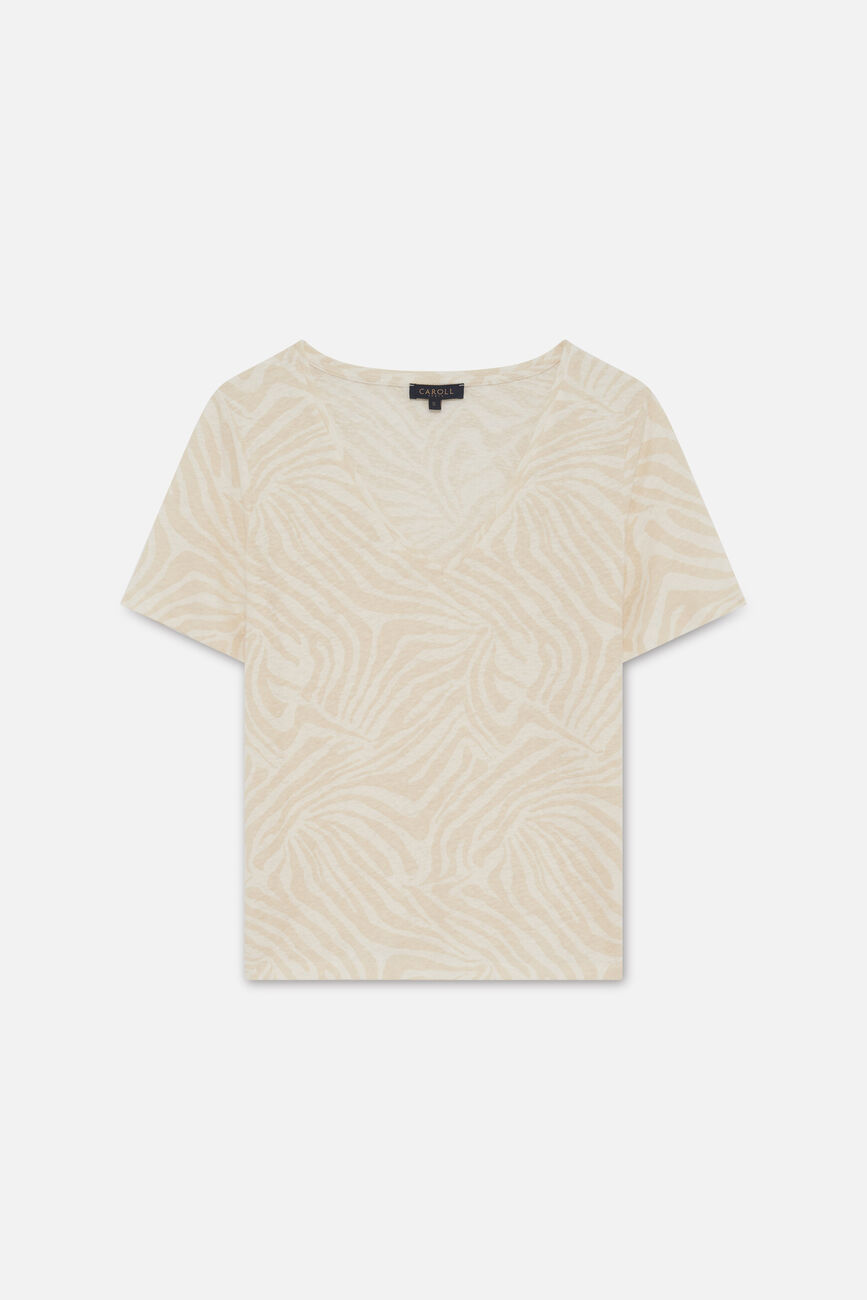 T-shirt Tmario creme femme