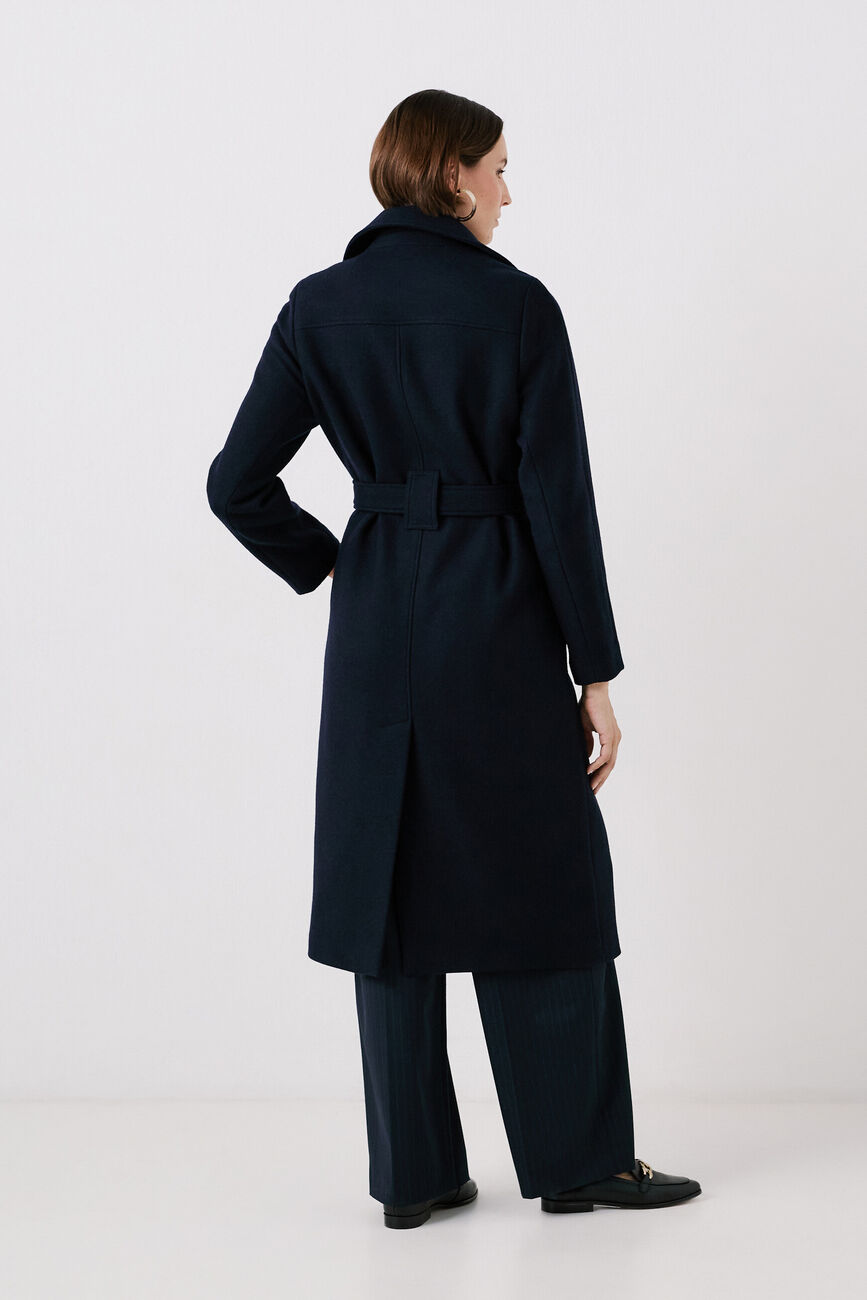 maname coat navy blue woman