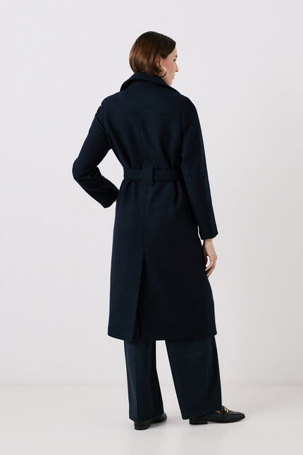 Manteau maname bleu marine femme