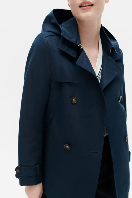 Trenchcoat Berlin B marineblauw vrouw
