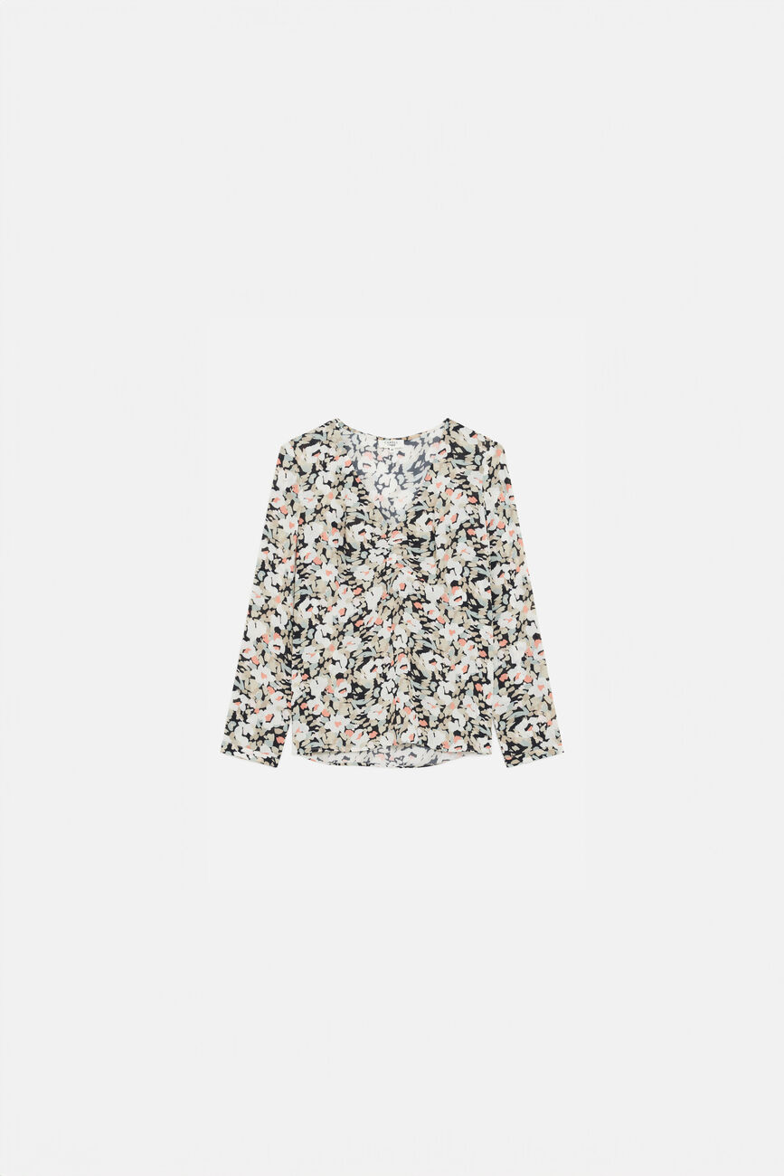 Blouse christy beige femme