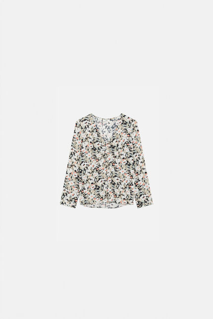 Blouse christy beige femme