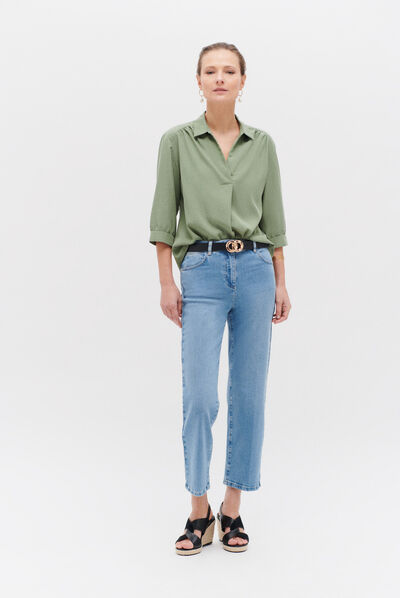 jean come denim baby bleu femme