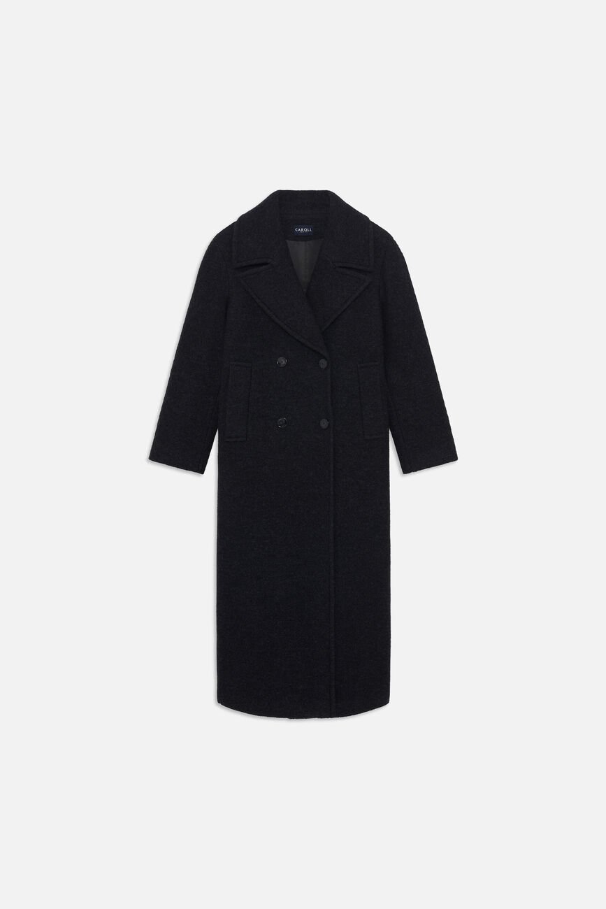 Gabanone2 coat 100% wool navy blue woman