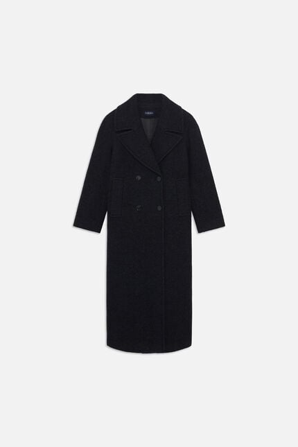 Gabanone2 coat 100% wool navy blue woman