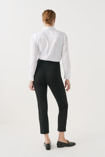 Pantalón psidiko6 negro mujer