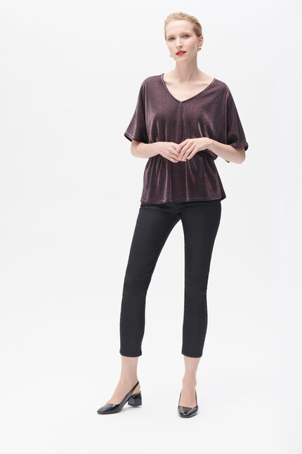 T-shirt tlise prune femme