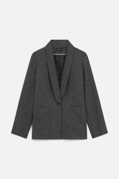 Giacca valeria grigio scuro donna