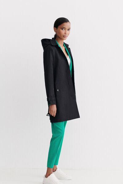 trench prague b noir femme