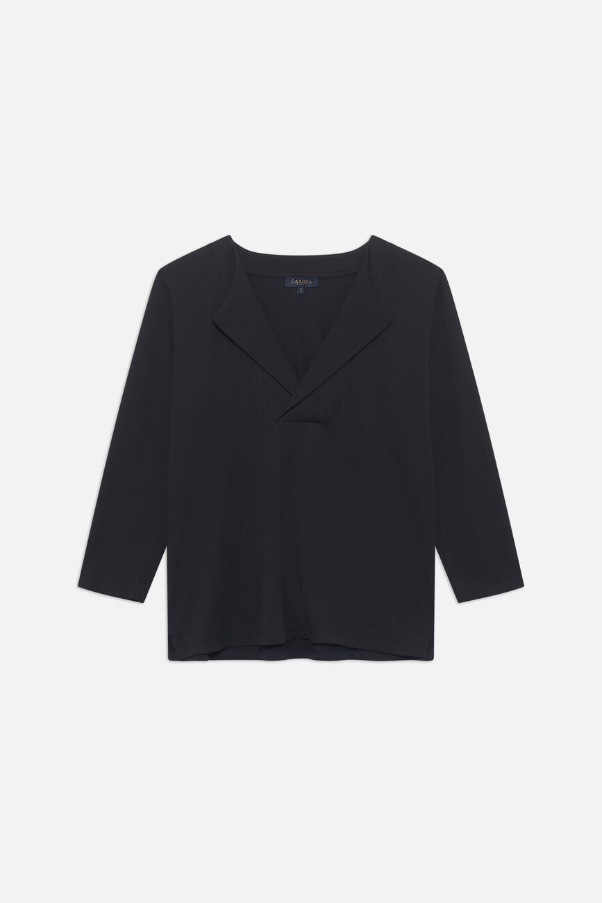 T-shirt tart bleu marine femme