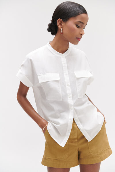 camisa allan marfil mujer