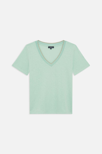 Camiseta jin verde claro mujer