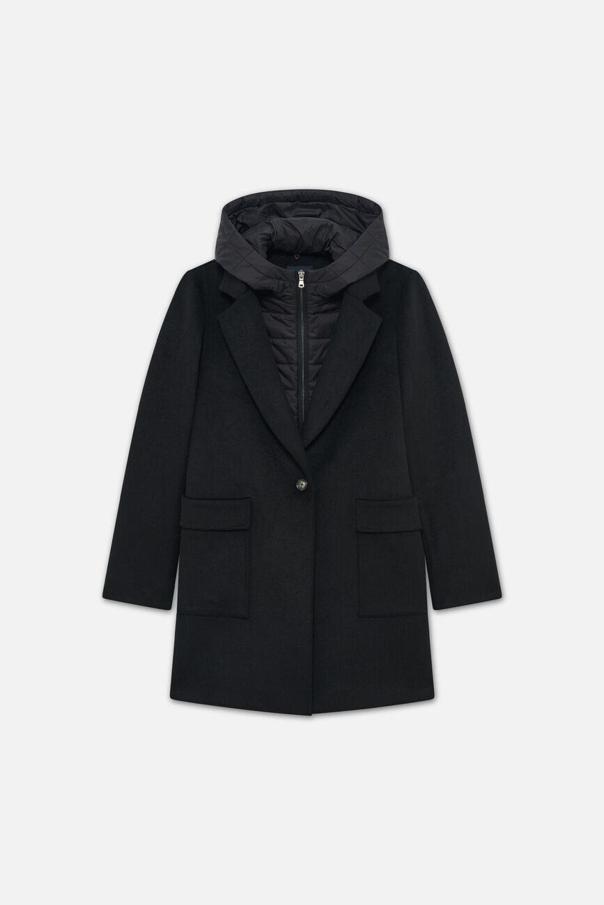 Jules coat black woman