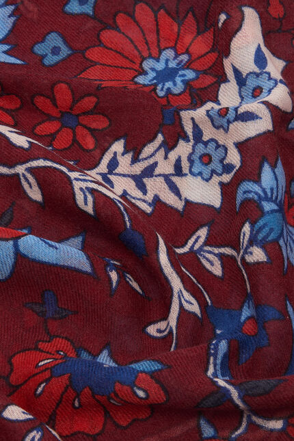 lami scarf burgundy woman