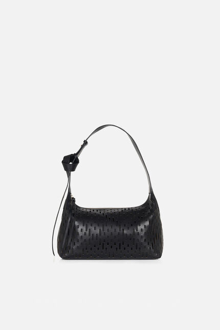 Bolso Soalia de cuero negro mujer