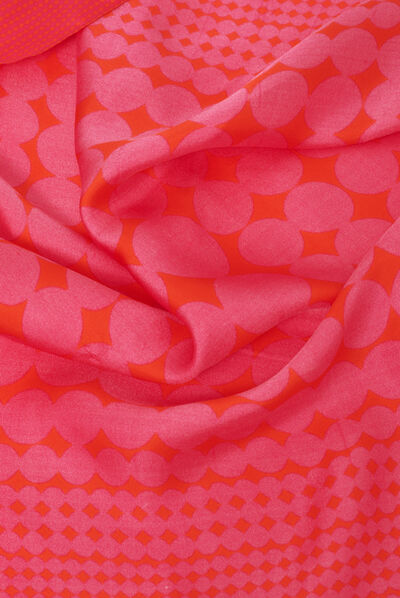 Fular Jane de seda rosa fucsia mujer