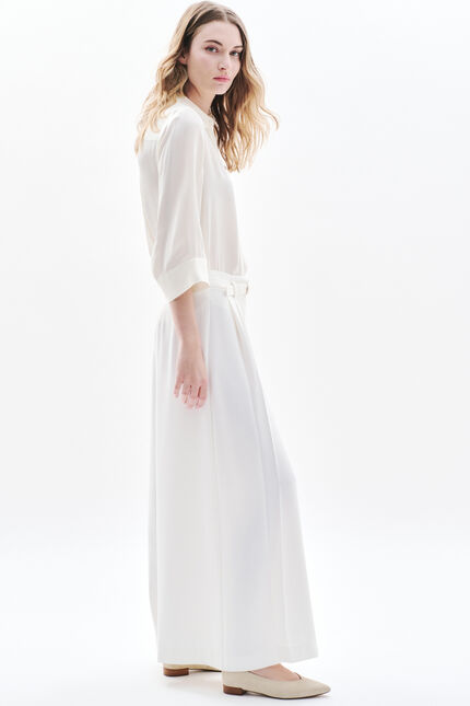 Pantalon Pinceau ecru femme