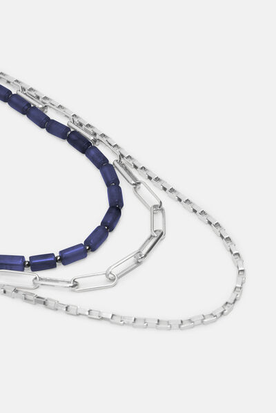 Halskette Crista silbergrau damen