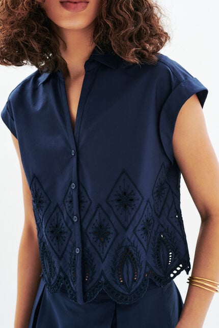 Chemise Romy bleu marine femme