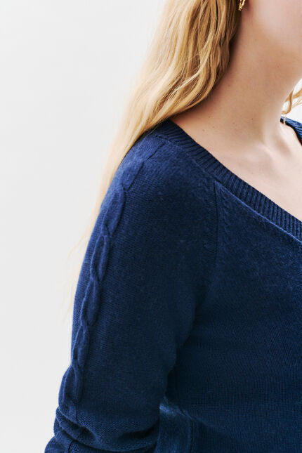maglione mjade blu navy donna