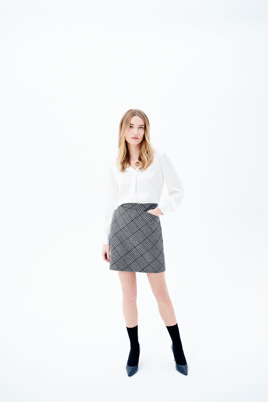 Jasmine skirt electric blue woman