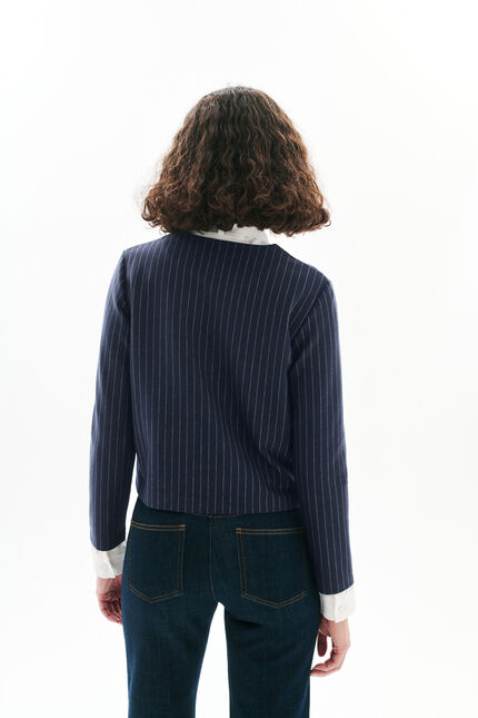 Veste Tjoris bleu marine femme