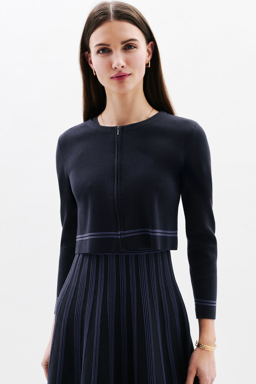 Veste Msoleil bleu marine femme