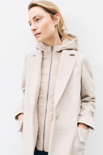 manteau jules beige femme