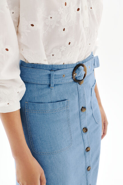 Jupe Jemy denim stone femme