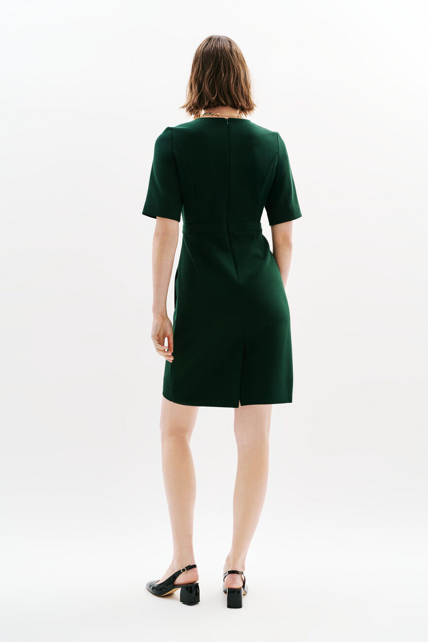 Robe Rmina vert foncé femme