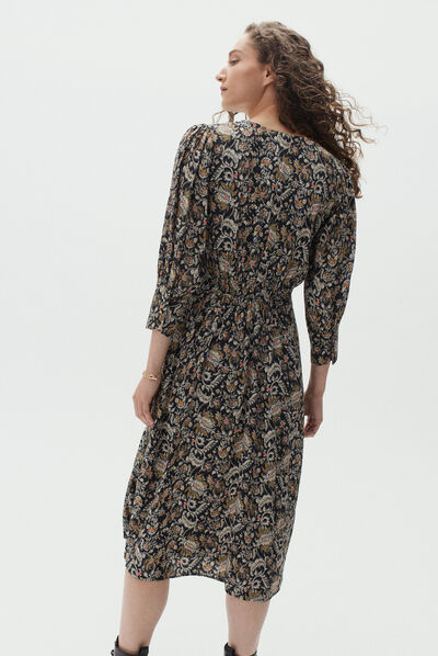 robe isaline noir femme
