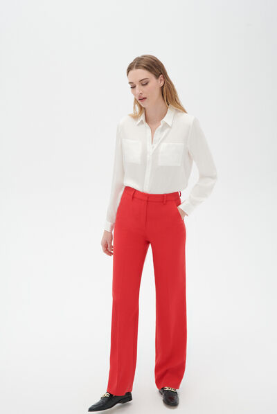 Pantalon psandri rouge femme