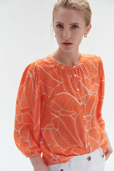 camicetta noella arancio donna