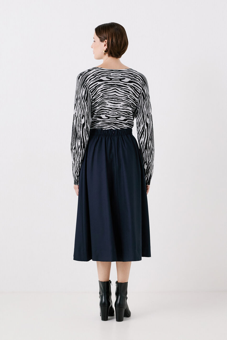 jupin skirt navy blue woman