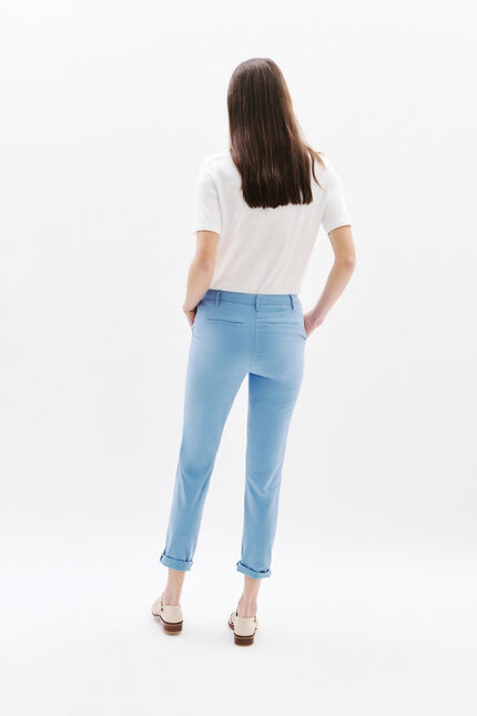 pantalon adelmo bleu gris femme