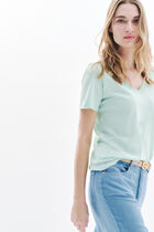 Jin t-shirt light green woman