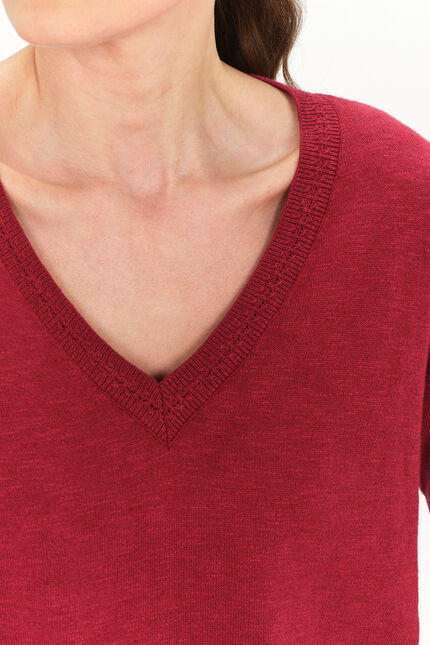 Pull mbetty marron fonce femme
