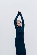 Rnora dress made in Italy dark grey woman