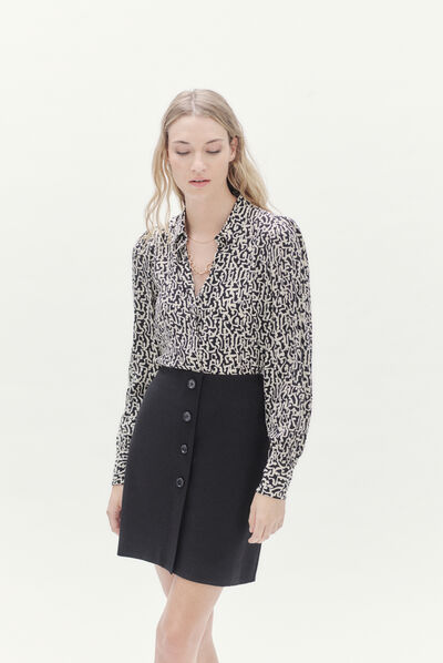 jupe zazou noir femme