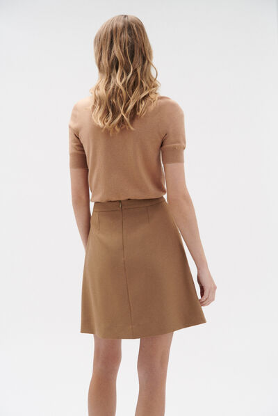 Pull maud camel femme
