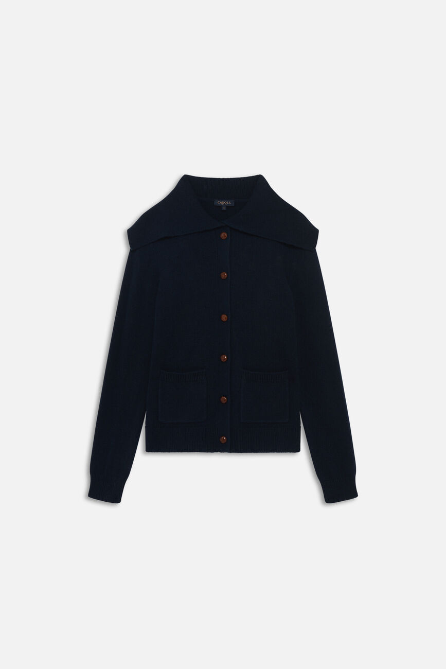 Gilet mlouna bleu marine femme