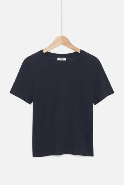 tshirt tika bleu marine femme
