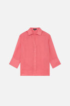 100% linen coraline shirt pink woman