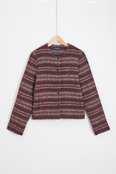 veste anne bordeaux femme