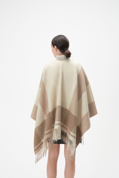 Poncho hanae cru mulher