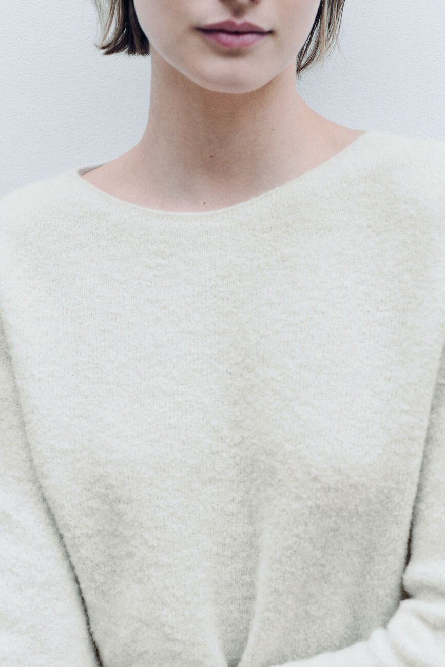 Pull Beverly made in Italy ivoire femme