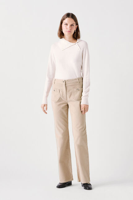 Pantaloni Pelley beige donna