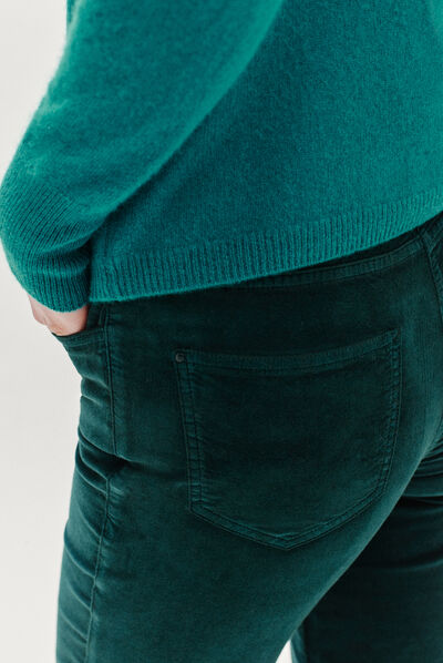 pantalon sylvano vert fonce femme